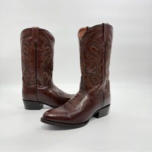 Dan Post Men’s Brown Leather Western Cowboy Boots – Size 10 EW DP2114R